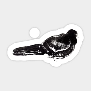 dove pigeon linocut bird Sticker